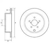 Тормозной диск | зад Delphi, арт. BG4776C