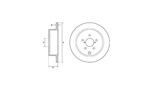 Тормозной диск | зад Delphi, арт. BG4776C