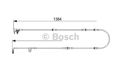 Датчик износа тормозных колодок Bosch, арт. 1 987 473 582