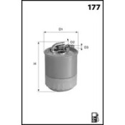 Фильтр топливный Mecafilter, арт. ELG5424