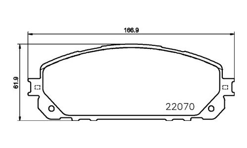 Колодки тормозные дисковые Brembo, комплект на ось (4 шт), арт. P37021