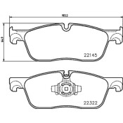 Колодки тормозные дисковые Brembo, комплект на ось (4 шт), арт. P36035