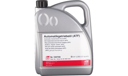 Масло трансмиссионное Febi ATF 134 FE, MB 236.15, для АКПП, 5л, арт. 100706