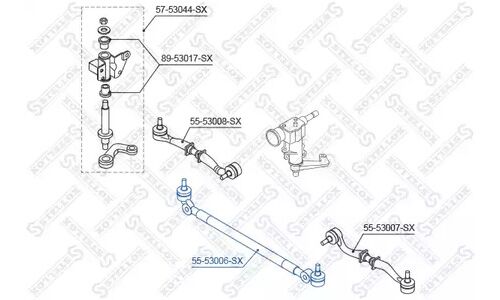 Тяга рулевая Stellox, для KIA Retona, арт. 55-53006-SX