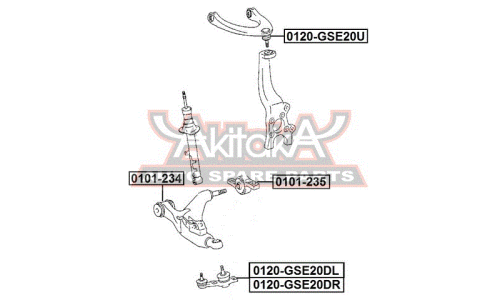 Опора шаровая Asva, арт. 0120-GSE20DR