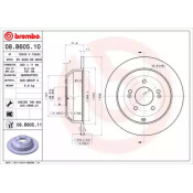 Диск тормозной Brembo, арт. 08B60511