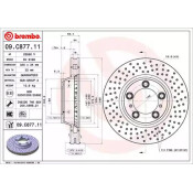 Диск тормозной Brembo, арт. 09C87711