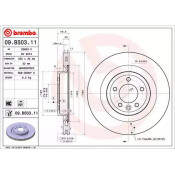 Диск тормозной Brembo, задний, правый/левый, 1 шт, арт. 09.B503.11