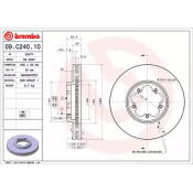 Диск тормозной Brembo, арт. 09C24010