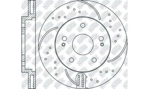 Диск тормозной NiBK перфорированный, арт. RN1403DSET