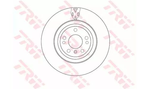 Диск тормозной TRW, передний, арт. DF6833S