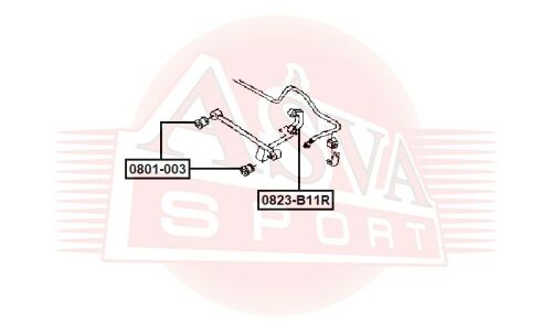 Стойка стабилизатора (линк) Asva, арт. 0823-B11R