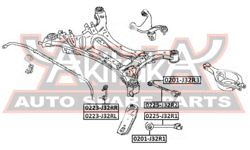 Сайлентблок Asva, арт. 0201-J32R3