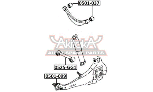 Тяга подвески Asva, арт. 0525-GG1