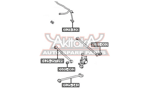 Тяга подвески Asva, арт. 0125-2ST195