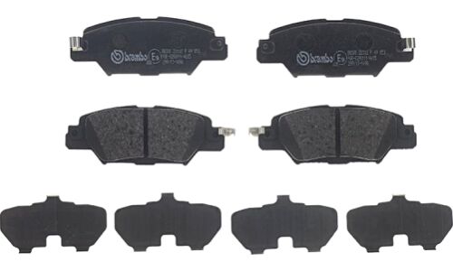 Колодки тормозные дисковые Brembo, комплект на ось (4 шт), арт. P49053