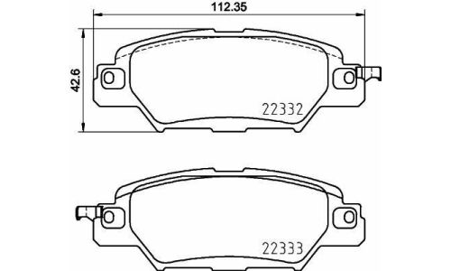 Колодки тормозные дисковые Brembo, комплект на ось (4 шт), арт. P49053