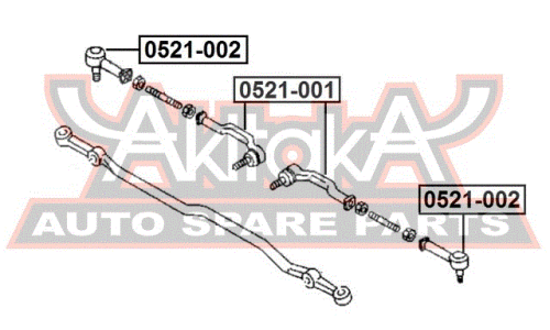 Наконечник рулевой тяги Asva, арт. 0521-002