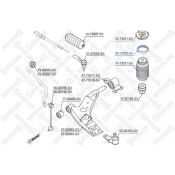 Подшипник опоры аморт. Daewoo Evanda 02> | перед прав/лев Stellox, арт. 26-73003-SX