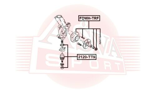 Опора шаровая Asva, арт. 2120-TT9