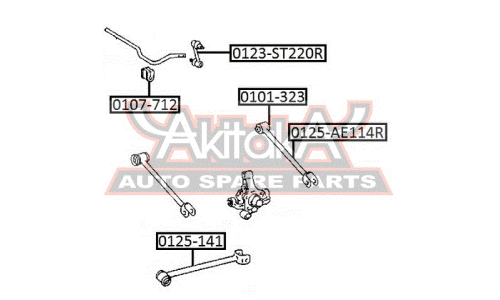 Стойка стабилизатора (линк) Asva, арт. 0123-ST220R