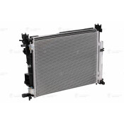 Радиатор охлаждения двигателя Luzar, с конденсером и вентилятором, для Lada Vesta, Renault Logan, арт. LRK 0978