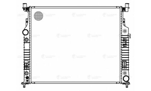 Радиатор охлаждения двигателя Luzar, для Mercedes-Benz ML W164, арт. LRc 15164