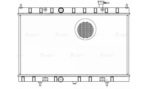 Радиатор охлаждения двигателя Luzar, для Nissan X-Trail, арт. LRc 14CM