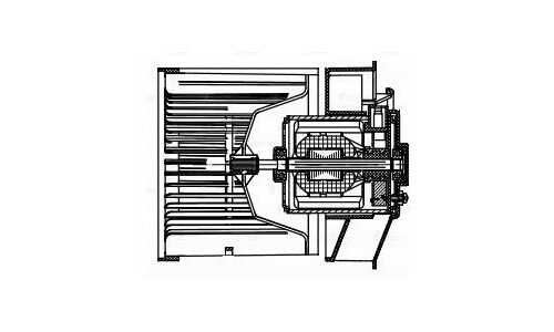 Вентилятор отопителя Luzar, арт. LFh 14E4