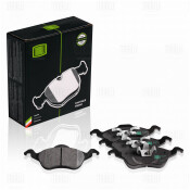 Колодки тормозные дисковые Trialli, передние, комплект на ось (4 шт), арт. PF 1001