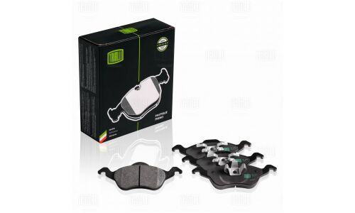 Колодки тормозные дисковые Trialli, передние, комплект на ось (4 шт), арт. PF 1001