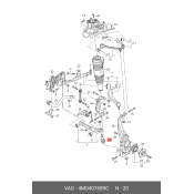 Опора шаровая VAG, передняя, арт. 4M0 407 689 C