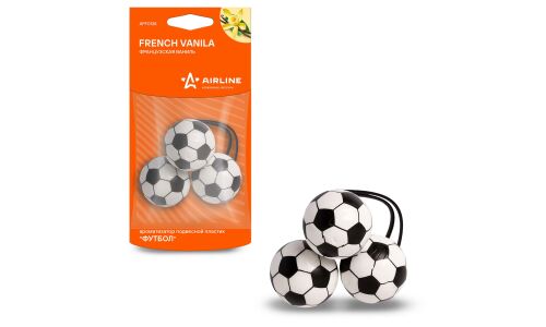 Ароматизатор подвесной Футбол французская ваниль AIRLINE, арт. AFFO128