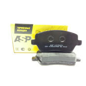 Колодки тормозные дисковые ASP, передние, комплект на ось (4 шт), арт. K270201