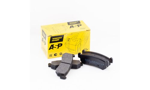 Колодки тормозные дисковые ASP, задние, комплект на ось (4 шт), арт. K510119