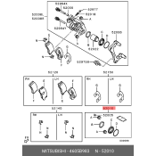 Ремкомплект тормозного суппорта Mitsubishi, задний, арт. 4605B983