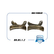 Колодки тормозные барабанные Brave, комплект на ось (4 шт), арт. BR.BS.1.2