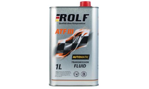 Масло трансмиссионное Rolf ATF III, минеральное, GM Dexron IIIG, для АКПП и ГУР, 1л, арт. 322244