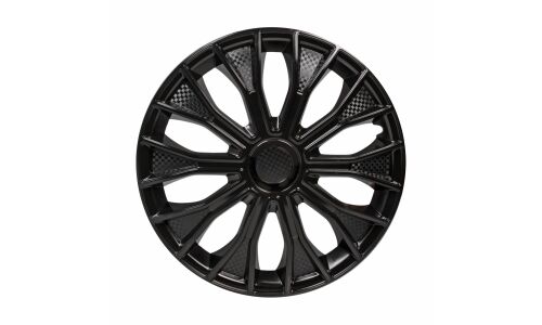 Колпаки на колеса Airline Волтек, 14", черные глянцевые, под карбон, 2шт, арт. AWCC-14-17