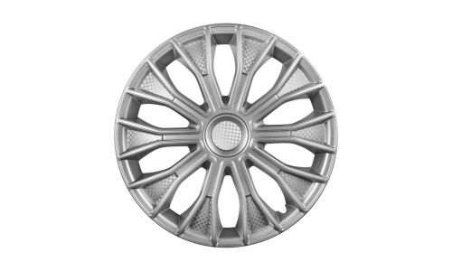 Колпаки на колеса Airline Волтек, 16", серебристые, под карбон, 2шт, арт. AWCC-16-14