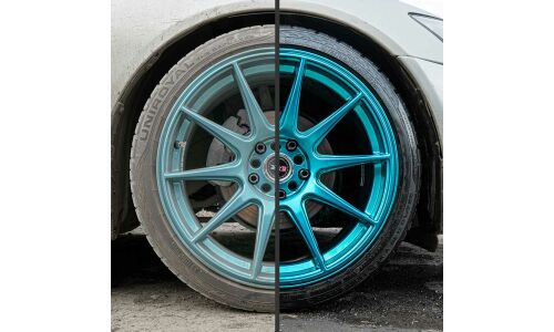 Очиститель колёсных дисков Lavr Wheel Disk Cleaner, для различных сплавов, бутылка с триггером 500мл, арт. Ln1439