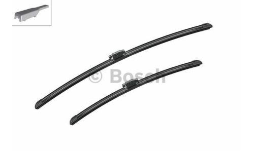 Щётки стеклоочистителя Bosch Aerotwin 600мм (24") + 450мм (18") бескаркасные, всесезонные, крепление VATL5.1 для Lada Vesta, Nissan Terrano III, Renault Duster, комплект 2 шт, арт. 3 397 014 312