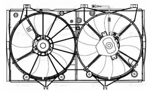 Э/вентиляторы охл. с кожухом (2 вент.) для а/м Toyota Camry (XV40) (07-) 2.4i Luzar, арт. LFK 1918