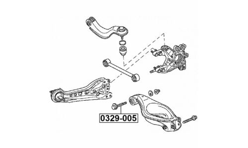Болт регулировочный (эксцентрик) Febest 0329-005, для Honda/Acura (OEM 52387-S0X-A01)