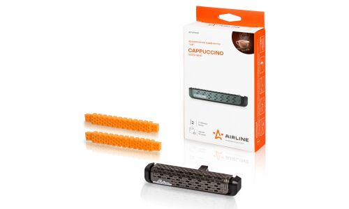 Ароматизатор в дефлектор Airline VIP Cappuccino (Капучино), полимерный, арт. AFVIP043
