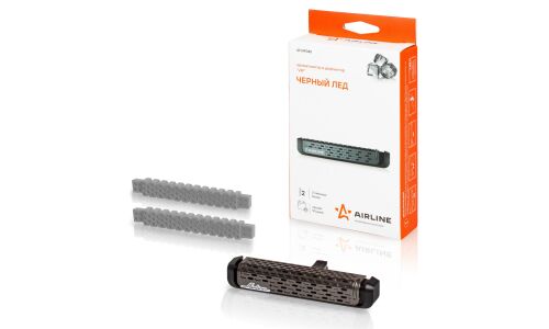 Ароматизатор в дефлектор Airline VIP Black Ice (Чёрный лёд), полимерный, арт. AFVIP045