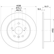 Диск тормозной Nisshinbo, арт. ND1001K