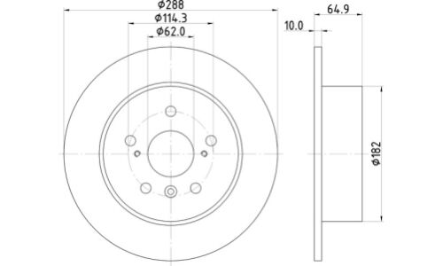 Диск тормозной Nisshinbo, арт. ND1001K