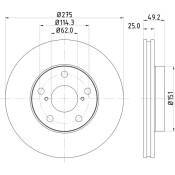 Диск тормозной Nisshinbo, арт. ND1015K