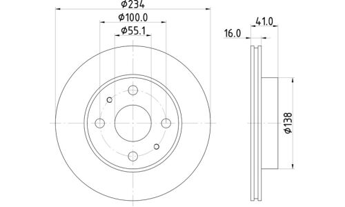 Диск тормозной Nisshinbo, арт. ND1020K